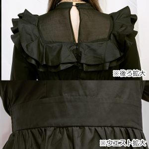 フリルロング丈ワンピースドレス（4L/6L）/Taberunosky（タベルノスキー）