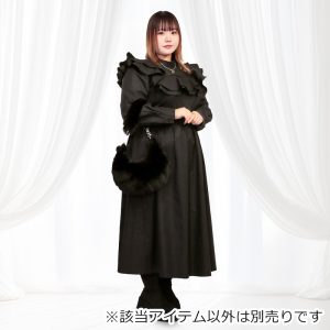 フリルロング丈ワンピースドレス（4L/6L）/Taberunosky（タベルノスキー）