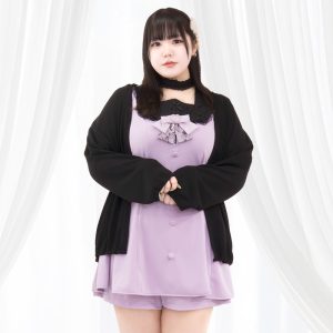 とろける黒魔法カーディガン（3L/5L）/Taberunosky（タベルノスキー）