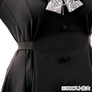 Baby Doom（ベイビードーム）・ブラックセットアップ（3L/4L/5L）/Taberunosky（タベルノスキー）大きいサイズ　地雷服　ぽっちゃり女子　脇のリボン