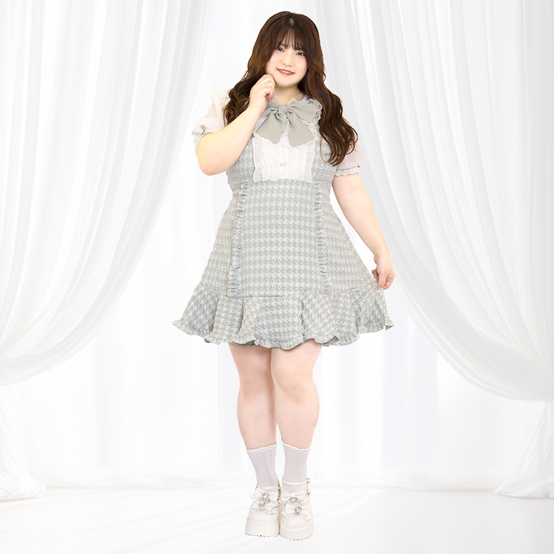 takokoになります レリアンsolva 大きいサイズ ジャケッ 天使ちゃんのジャガードスカート（ワンサイズ/3L-4L-5L相当
