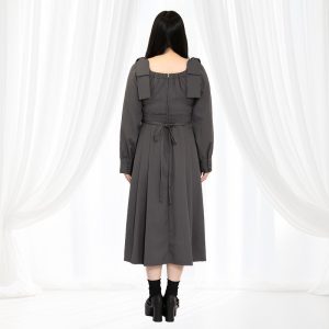 シュガーグレーボンボン・リボンワンピース（3L/4L/5L/6L）/Taberunosky（タベルノスキー）