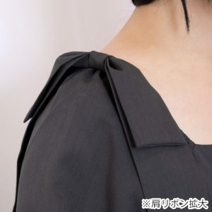 シュガーグレーボンボン・リボンワンピース（3L/4L/5L/6L）/Taberunosky（タベルノスキー）